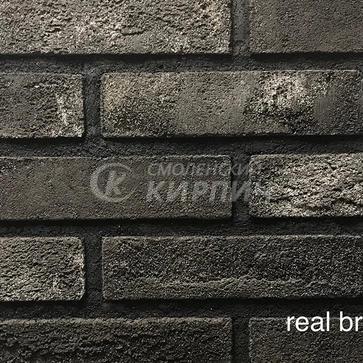 Кирпич ручной формовки Real Brick КР/0,5ПФ угловой 08 седой граф (1)