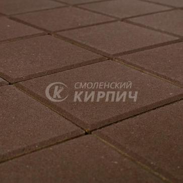 Тротуарная плитка Braer бетон, 60 мм, квадрат коричневый (1)
