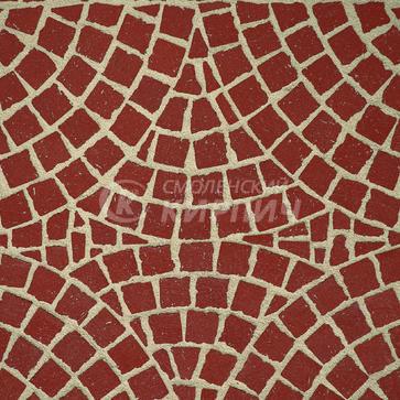 Тротуарная плитка Feldhaus Klinker, 52 мм, Мозаика Красный пёстрый (1)