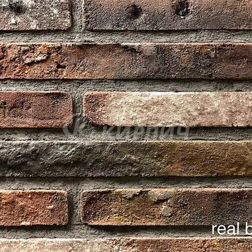 Кирпич ручной формовки Real Brick КР/0,5ПФ РИГЕЛЬ antic 04 antic глина античная бордовая (1)