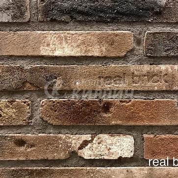 Кирпич ручной формовки Real Brick КР/0,5ПФ РИГЕЛЬ antic 05 antic глина античная коричневая (1)