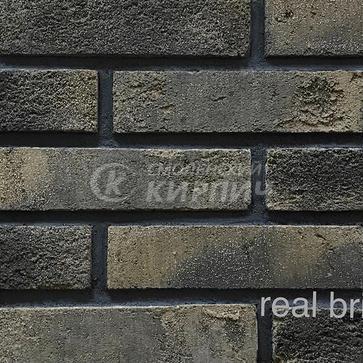 Кирпич ручной формовки Real Brick КР/0,5ПФ угловой 14 хаки (1)