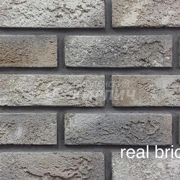 Минеральная плитка Плитка Коллекция II RB 2-13 Графитовый Real Brick (1)