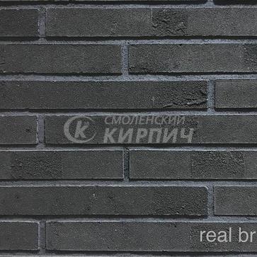 Кирпич ручной формовки Real Brick КР/0,5ПФ РИГЕЛЬ 13 графитовый (1)
